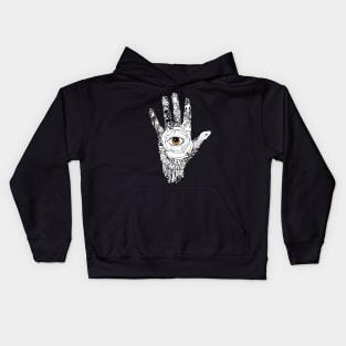 Palmistry BLACK- Divination and Palm Reading Kids Hoodie